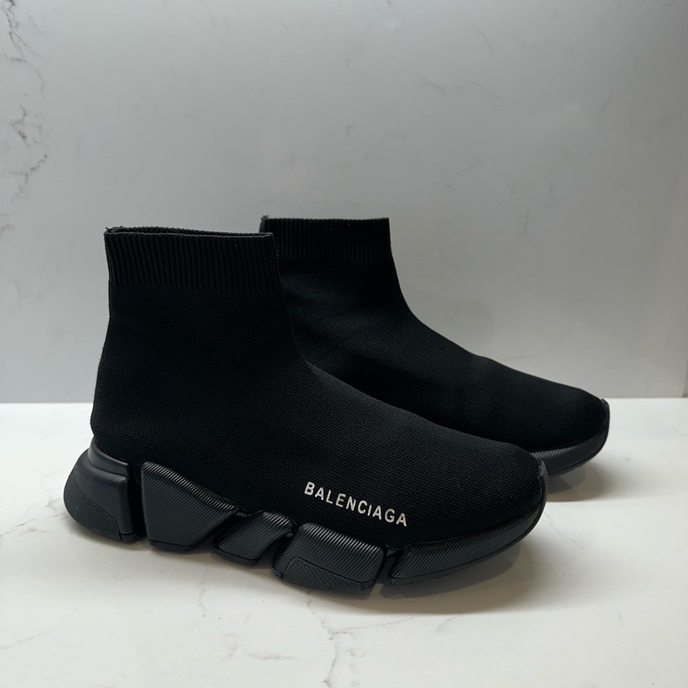 Balenciaga Sock Shoe Black on Black - Picture 9 of 12
